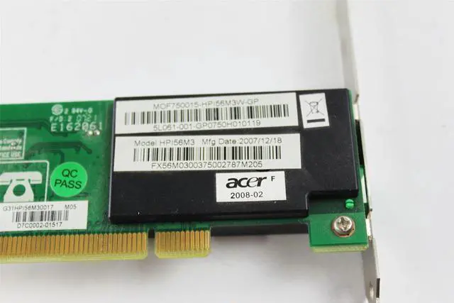Alt view image 2 of 6 - Genuine Acer Aspire Fax Modem High Profile HPI56M3