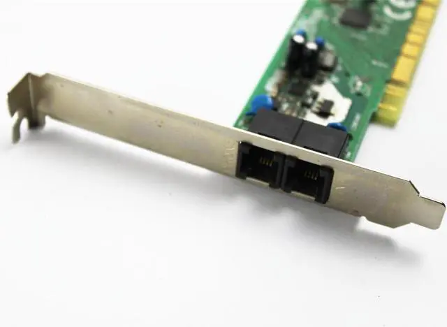 Alt view image 4 of 4 - Conexant Qinii 56PRC High Profile Dual Port Landline PCI Modem Card RD01-D855, 7720000071N, 5L042-002, JF495