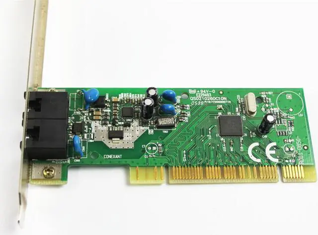 Alt view image 3 of 4 - Conexant Qinii 56PRC High Profile Dual Port Landline PCI Modem Card RD01-D855, 7720000071N, 5L042-002, JF495