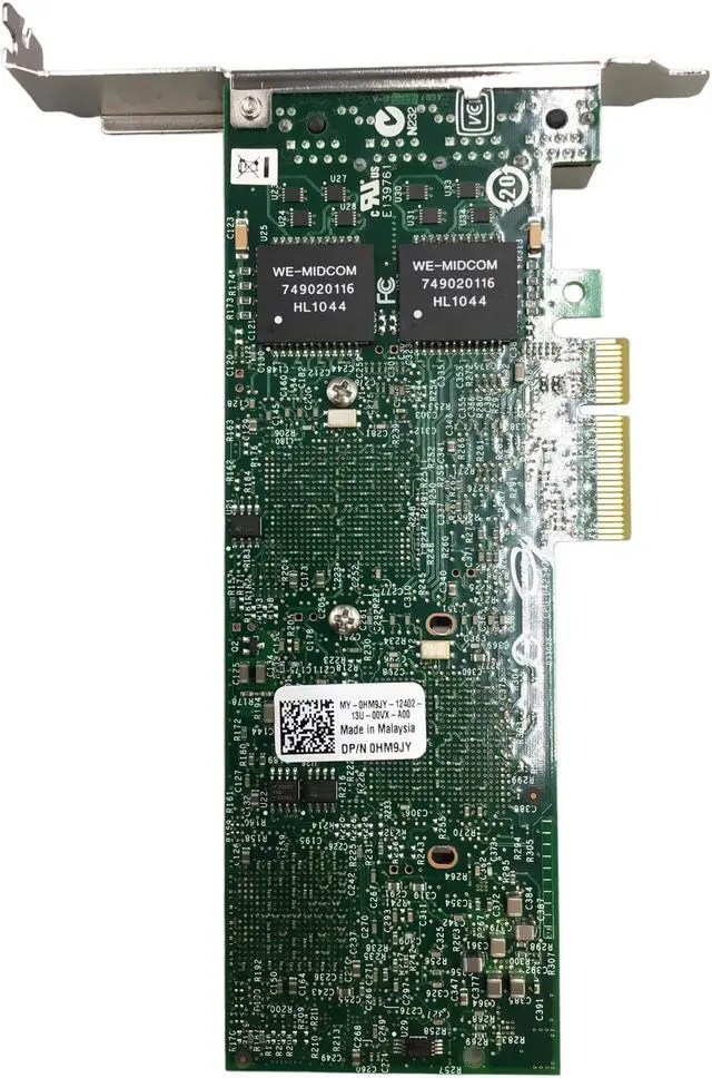 Alt view image 4 of 4 - Dell Intel Quad Port 1GB PCIe Network Adapter Card 0HM9JY