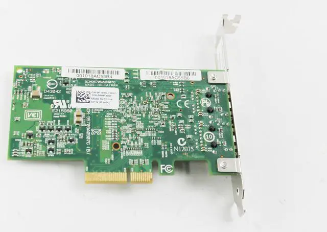 Alt view image 3 of 3 - Dell NetXtreme II High Profile Dual-Port PCI Network Adapter Card F169G 0F169G CM-9570A0907G