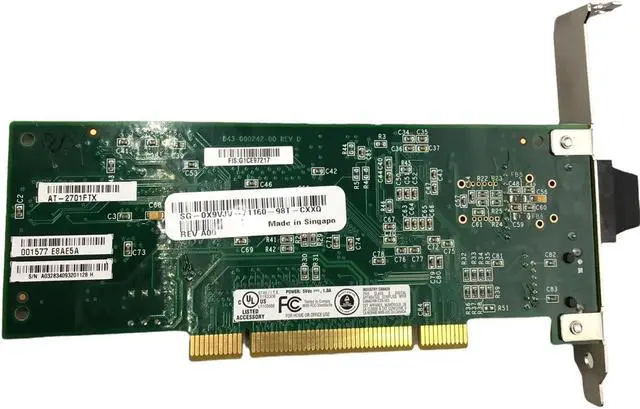 Alt view image 3 of 4 - ALLIED TELESIS AT-2701FX Optical 1GbE NIC High Bracket Adapter 843-000242-00