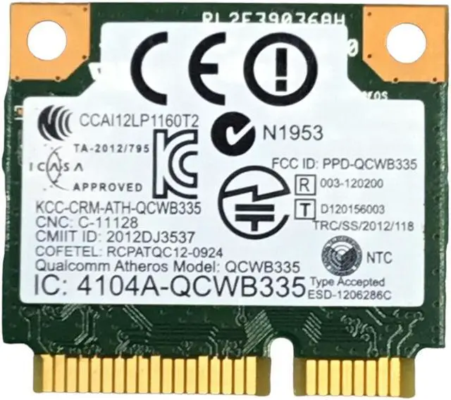 Alt view image 2 of 2 - Dell Inspiron DW1705 Wireless Adapter Card 0C3Y4J