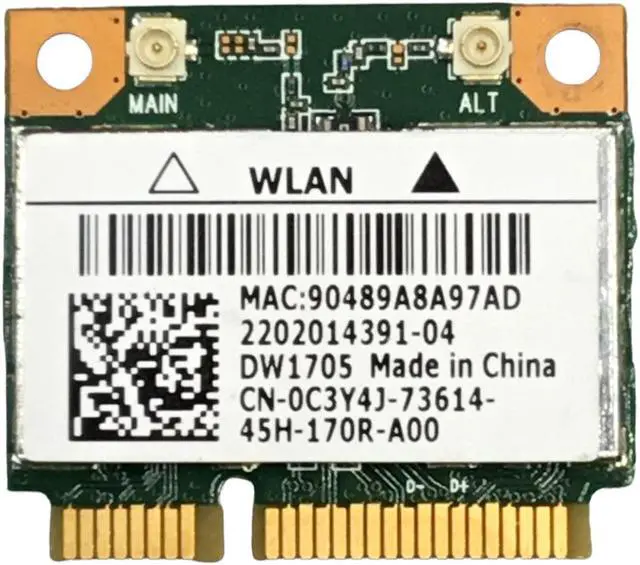 Main image of Dell Inspiron DW1705 Wireless Adapter Card 0C3Y4J