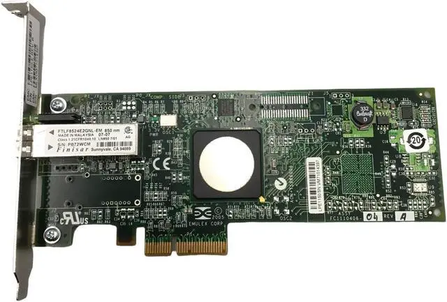 Alt view image 5 of 7 - Dell ND407 Emulex LPE1150-E 4Gb Fibre Channel PCI-E PCIe x4 FC Network Card HBA