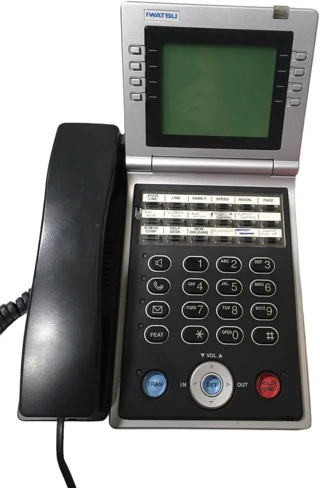 Alt view image 3 of 7 - IWATSU OMEGA-PHONE Enhanced Digital Telephone with 6-line LCD NR-A-18SKTD, ADIX