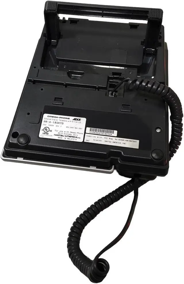 Alt view image 7 of 7 - IWATSU OMEGA-PHONE Enhanced Digital Telephone with 6-line LCD NR-A-18SKTD, ADIX
