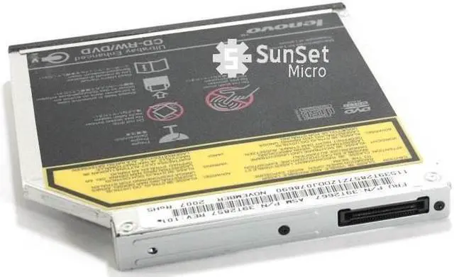 Alt view image 2 of 3 - Lot of 5 IBM/Lenovo DVD/CD-RW Drive ThinkPad T40 T41 39T2667 39T2857 UJDA780