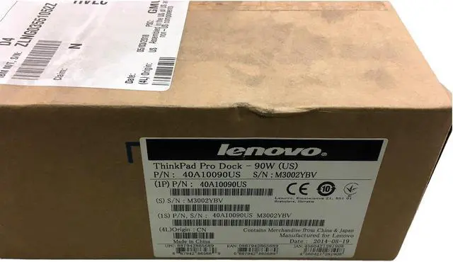Alt view image 3 of 3 - Lenovo Thinkpad Pro Docking Station, Black-40A10090US/ 90W (US)