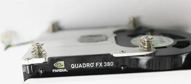 Alt view image 5 of 6 - PNY NVidia Quadro FX 380 FX380 Graphics Card Cooling Fan & Heatsink W/ High Profile Dual DVI Port PCI Bracket & Screws MGT5012XB-W10 VCQFX380-PCIE-T