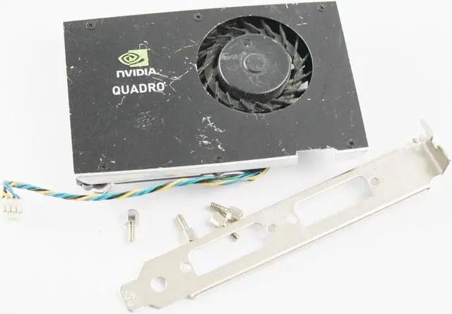 Main image of PNY NVidia Quadro FX 380 FX380 Graphics Card Cooling Fan & Heatsink W/ High Profile Dual DVI Port PCI Bracket & Screws MGT5012XB-W10 VCQFX380-PCIE-T