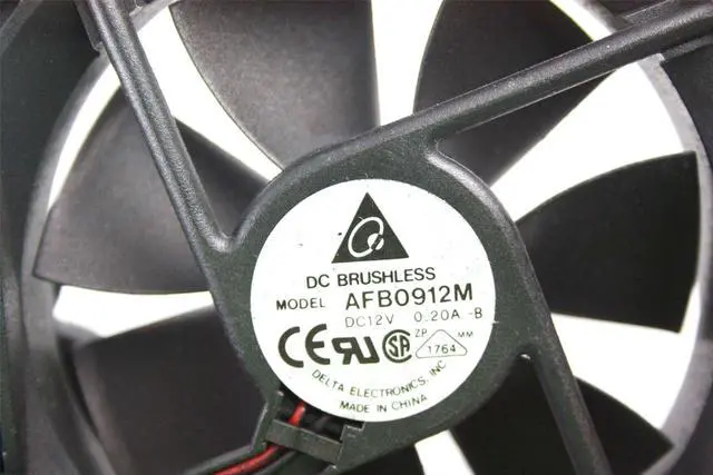 Alt view image 2 of 3 - Delta Electronics AFB0912M Cooling Fan 12V 0.20A 9CM 90*90*25mm 2-Pin
