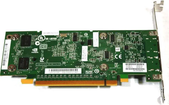 Alt view image 3 of 3 - NVidia Quadro NVS 295 PCIE Video Card Dual-Display Ports 641462-001 HP 508286-003