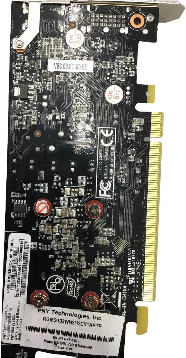 Alt view image 4 of 6 - PNY NVIDIA GeForce GT 1030 2GB GDDR5 PCI Express 3.0 Graphics Card GMG103WN3H2CX1AKTP4AFA