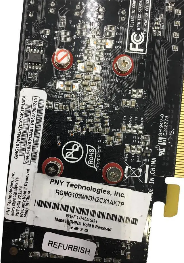 Alt view image 5 of 6 - PNY NVIDIA GeForce GT 1030 2GB GDDR5 PCI Express 3.0 Graphics Card GMG103WN3H2CX1AKTP4AFA