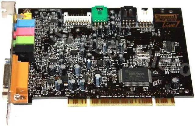 Alt view image 3 of 5 - Dell Creative SB0200 Sound Blaster 5.1 PCI Sound Card 0R533 SB0200