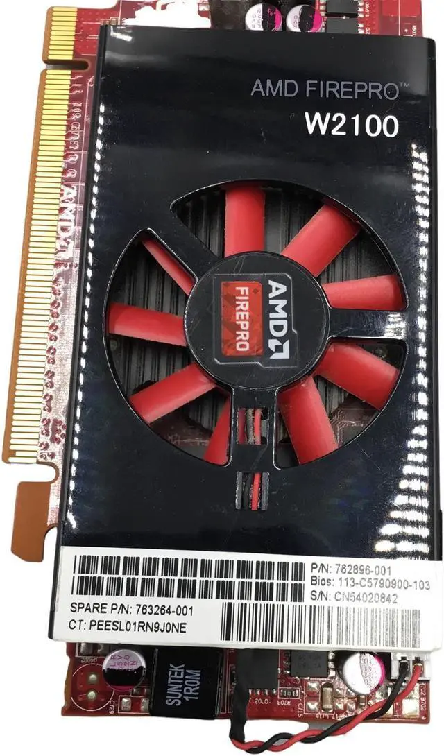 Alt view image 5 of 5 - AMD FirePro W2100 2GB GDDR3 PCIe Low Profile Video Graphics Card 763264-001 762896-001