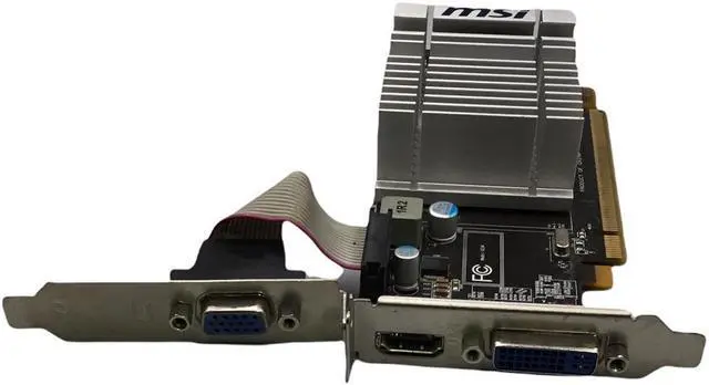 Alt view image 6 of 7 - MSI ATI RADEON R5450 1GB DDR3 PCI VIDEO CARD / M1-3 R5450-MD1GD3H/LP