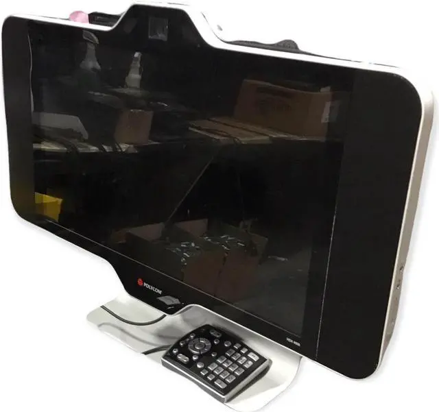 Alt view image 3 of 3 - Polycom HDX 4500 All-In-One Video Conference System 24" Screen HD Camera