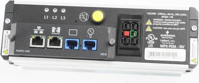 Alt view image 3 of 3 - Emerson Liebert MPX PEM-NV Server Rack Variable PDU Communication Card RPC-1000