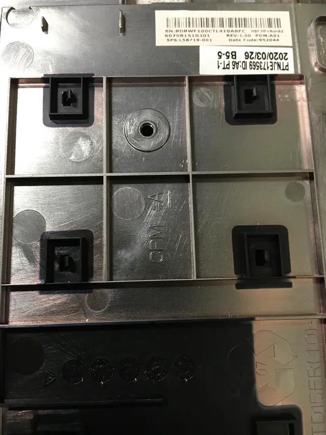 Alt view image 5 of 6 - HP Probook 650 G5 Laptop Base Bottom Case L58719-001