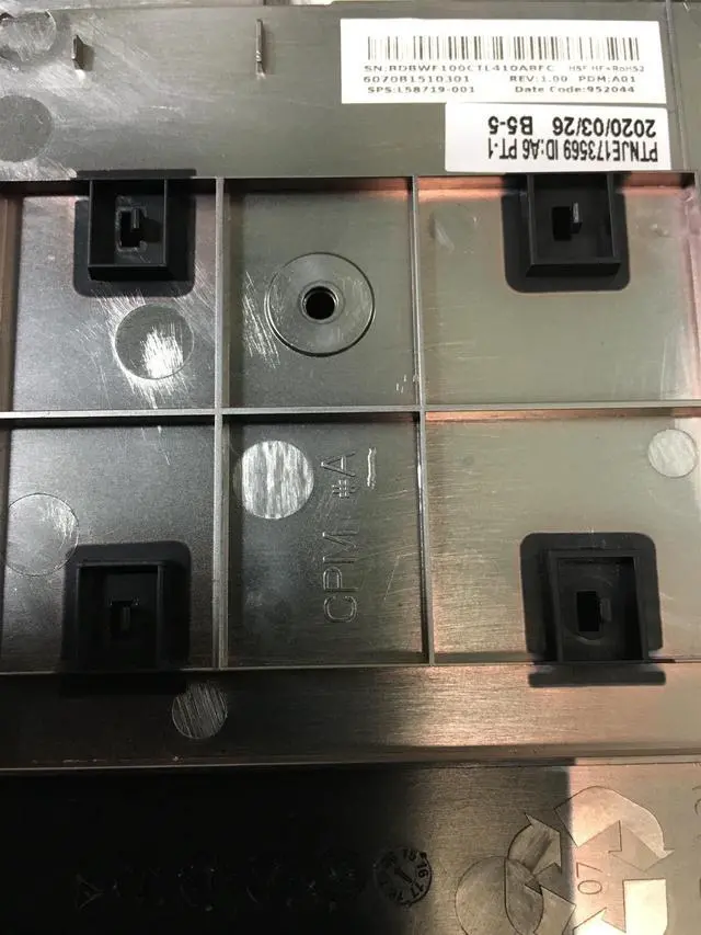 Alt view image 4 of 6 - HP Probook 650 G5 Laptop Base Bottom Case L58719-001