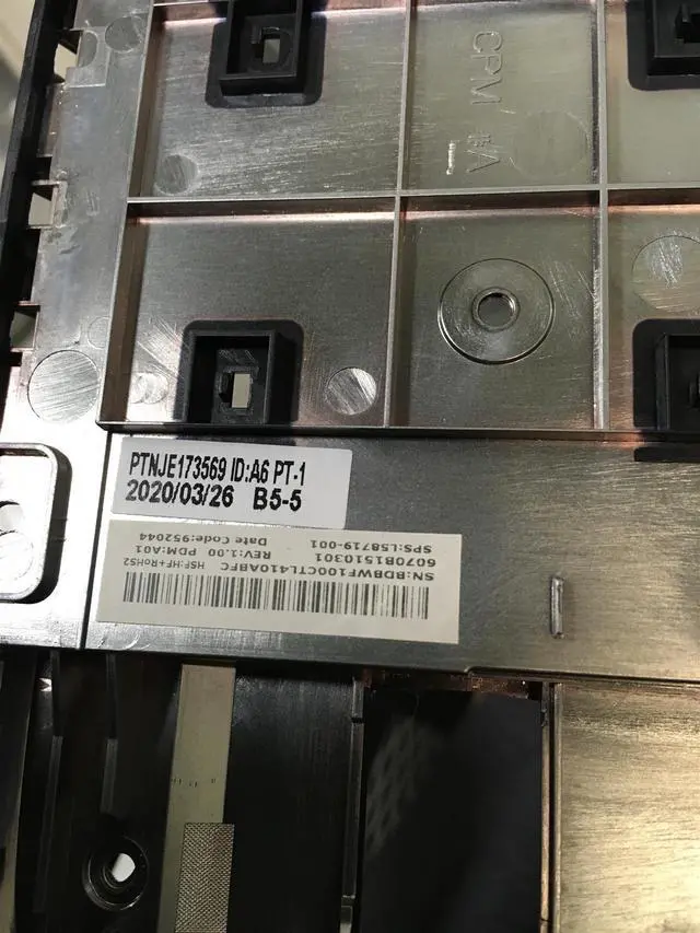 Alt view image 3 of 6 - HP Probook 650 G5 Laptop Base Bottom Case L58719-001