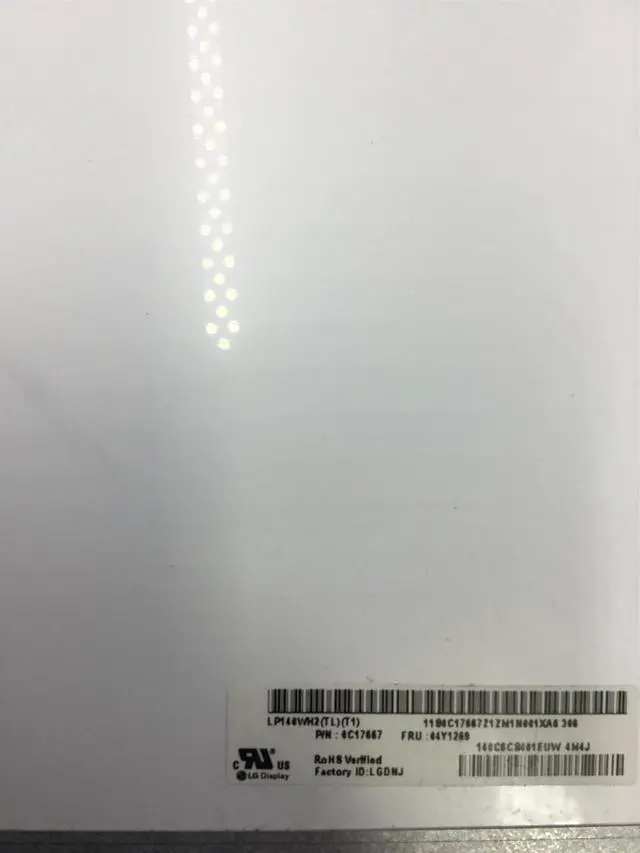 Alt view image 3 of 4 - 14.0" LED HD AG DISPLAY SCREEN PANEL FOR IBM LENOVO THINKPAD P/N 0C17667