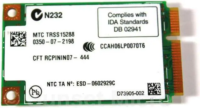 Alt view image 2 of 3 - IBM Lenovo Thinkpad T61, R61, X61 Intel 4965AG Laptop Wifi Wireless Card 42T0873