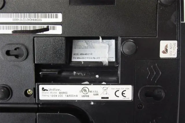 Alt view image 3 of 3 - Verifone MX 860 MX860 LED Option Credit Card Terminal M094-409-01-RC M094-409-01-R W/O AC Adapter