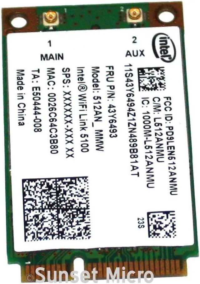 Alt view image 2 of 3 - KEEP 25 OR LESS - IBM Lenovo Thinkpad W500 W700 X200 Intel WIFI Link 5100 Wireless Network Adapter 43Y6461 43Y6393 43Y6493