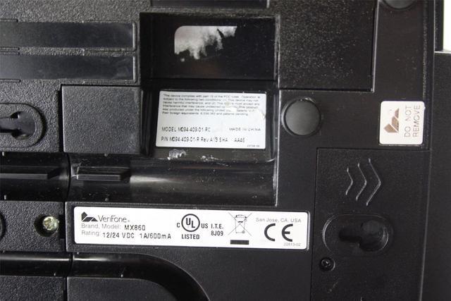 Alt view image 3 of 3 - Verifone MX 860 MX860 Credit Card Terminal M094-409-01-RC M094-409-01-R W/O AC Adapter & PEN