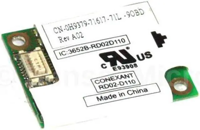 Alt view image 2 of 3 - Dell Latitude D620 D820 PP18L Laptop Modem Card 56K 0H9379