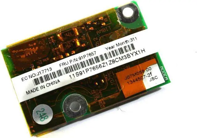 Alt view image 2 of 3 - IBM Lenovo ThinkPad T30 T30P T40 T41 T42 T43 X31 R40 56K Dial Up Laptop Modem Board 91P7657