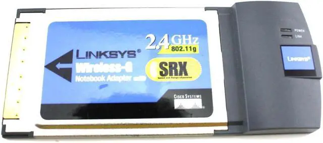 Alt view image 3 of 3 - Linksys WPC54GX Wireless-G Card adapter w/ SRX 2.4 GHz 802.11g 3839A-WPC54GX