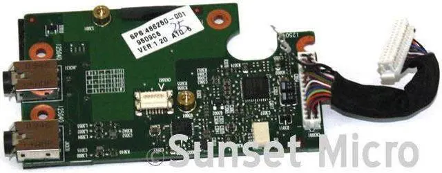 Alt view image 3 of 3 - HP Compaq 6530b 6535b 6730b 6735b Laptop Sound Audio Modem Board 486250-001