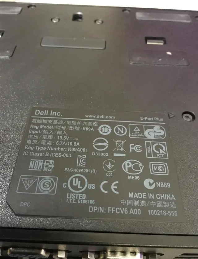 Alt view image 4 of 4 - Dell 0HJVX1 K09A001 Docking Station for Dell Latitude