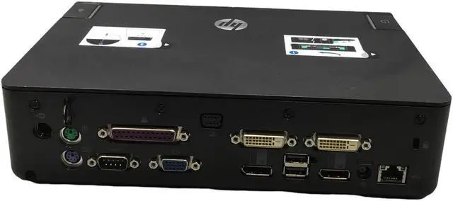 Alt view image 4 of 6 - HP 685340-002 688166-001 Advanced Docking Station Laptop Dual DVI No AC Adapter