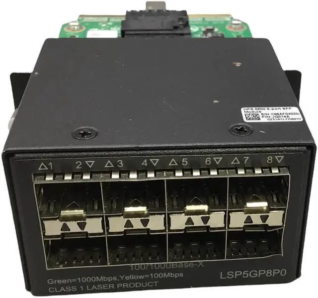 Main image of H3C HP LSP5GP8P0 8Gigabit SFP Optical Port Expansion Card for S5120 5500-28