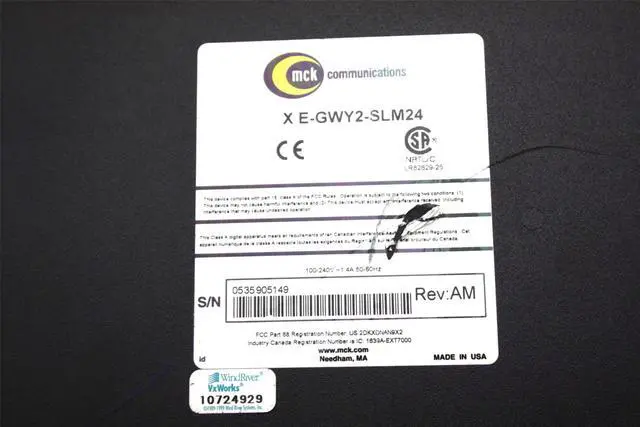 Alt view image 6 of 6 - MCK PBXgateway II Remote Office Network Switch Module E-GWY2-SLM24