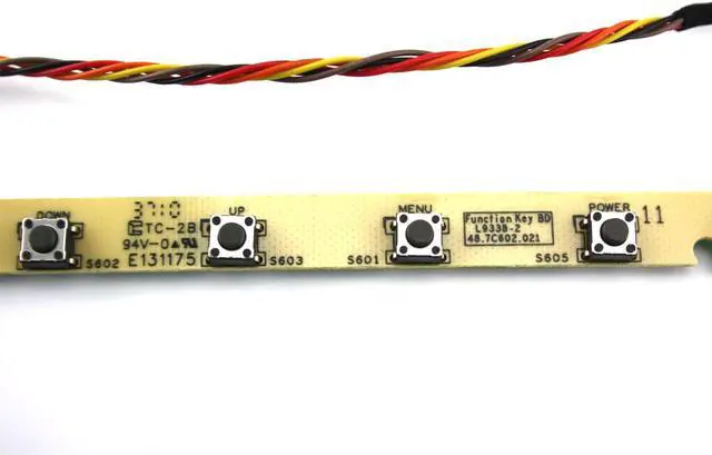 Alt view image 3 of 3 - Lenovo L1711PC LCD Monitor LED Button Board 48.7C602.021 L9338-2 E131175