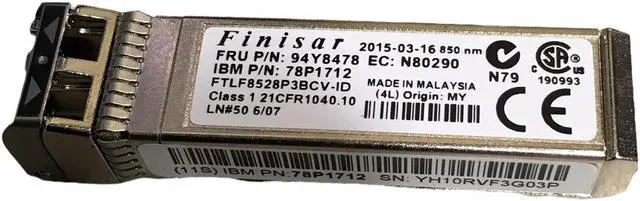 Main image of 94Y8478 78P1712 IBM 8GB SW SFP 850NM TRANSCEIVER