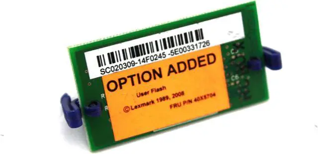 Alt view image 3 of 3 - Lexmark XS651 XS654 XS658 C73X E360 460 T65X X46X 65X 73X Flash Card 256MB 40X5704