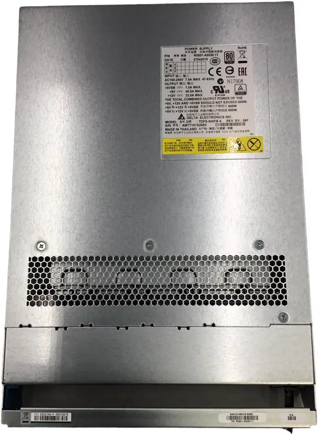 Alt view image 2 of 6 - Delta TDPS-600FB 600W Power Supply R0501-A0030-11