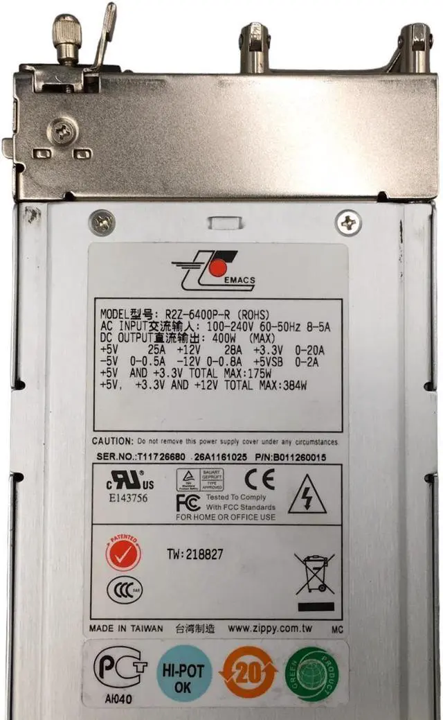 Alt view image 5 of 5 - EMACS 400 Watt Power Supply R2Z-6400P-R