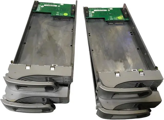 Alt view image 2 of 5 - Lot of 4 Promise GP0548-03 REV A2 VTrak SATA MUX Adapters with HDD Trays