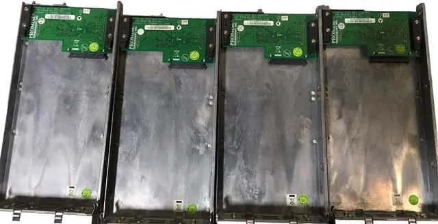 Alt view image 4 of 5 - Lot of 4 Promise GP0548-03 REV A2 VTrak SATA MUX Adapters with HDD Trays