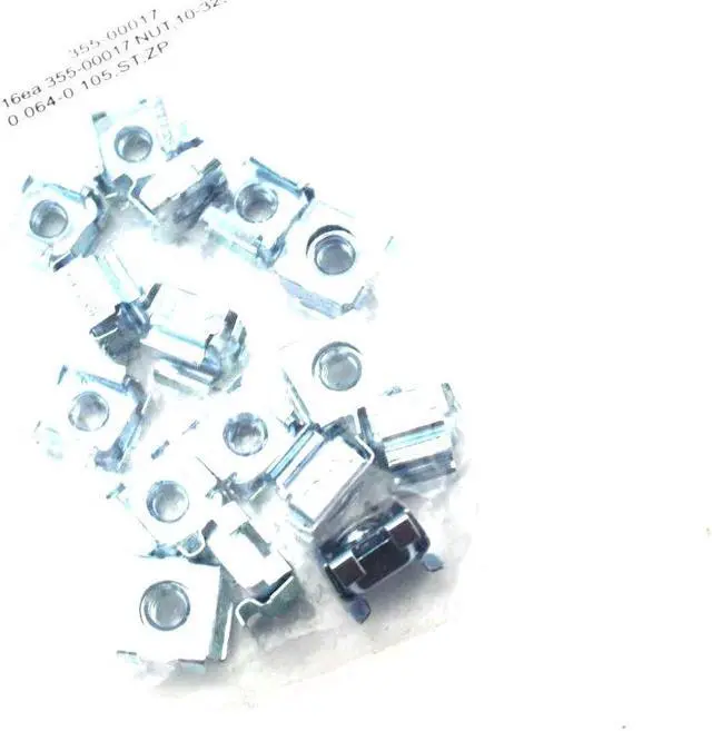 Alt view image 3 of 3 - Server Hardware Pack of 16 NUTS 10-32 0.064-0.105, ST, ZP 113-00068 355-00017