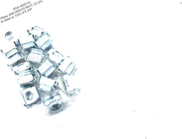 Main image of 113-00068 Server Hardware Pack of 16 NUTS, 12-24, 0.064-0.105, ST,ZP 355-00010