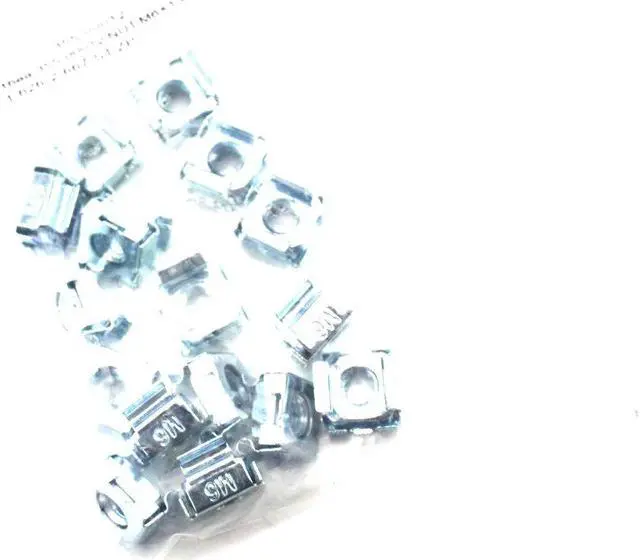 Alt view image 3 of 3 - Genuine Server Hardware Pack of 16 NUTS, M6X1.0, 1.626-2667, ST,ZP 355-00012